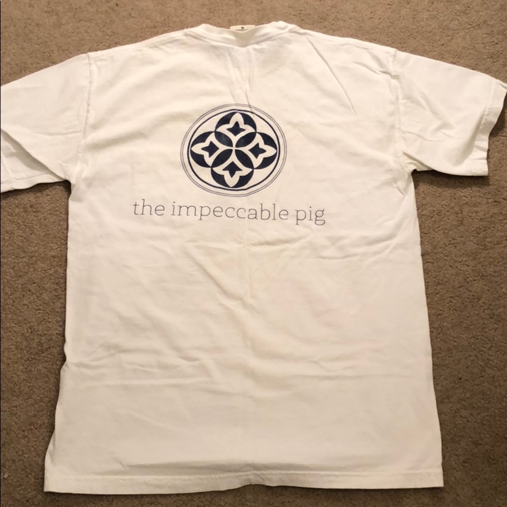 White Comfort Colors Impeccable Pig T-Shirt